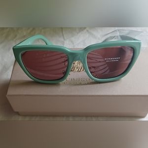 NWT Burberry Green Violet Lens Cat Eye Sunglasses B 4277 3761/75 54▪︎19 140 2N
